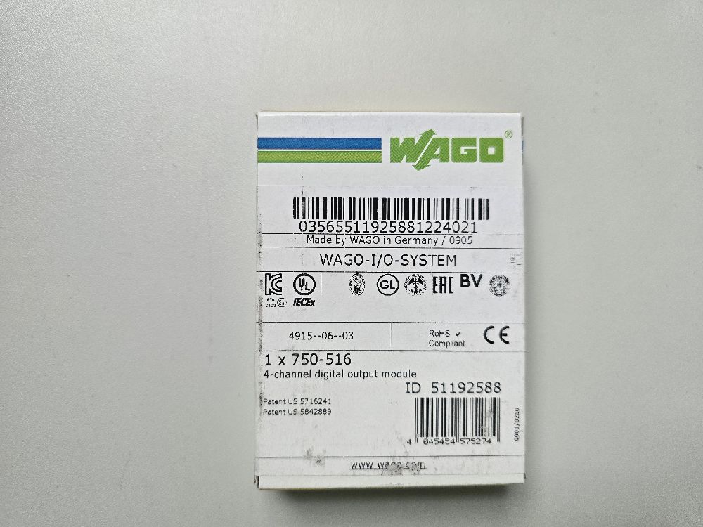 Wago 4-Kanal-Digitalausgang 750-516